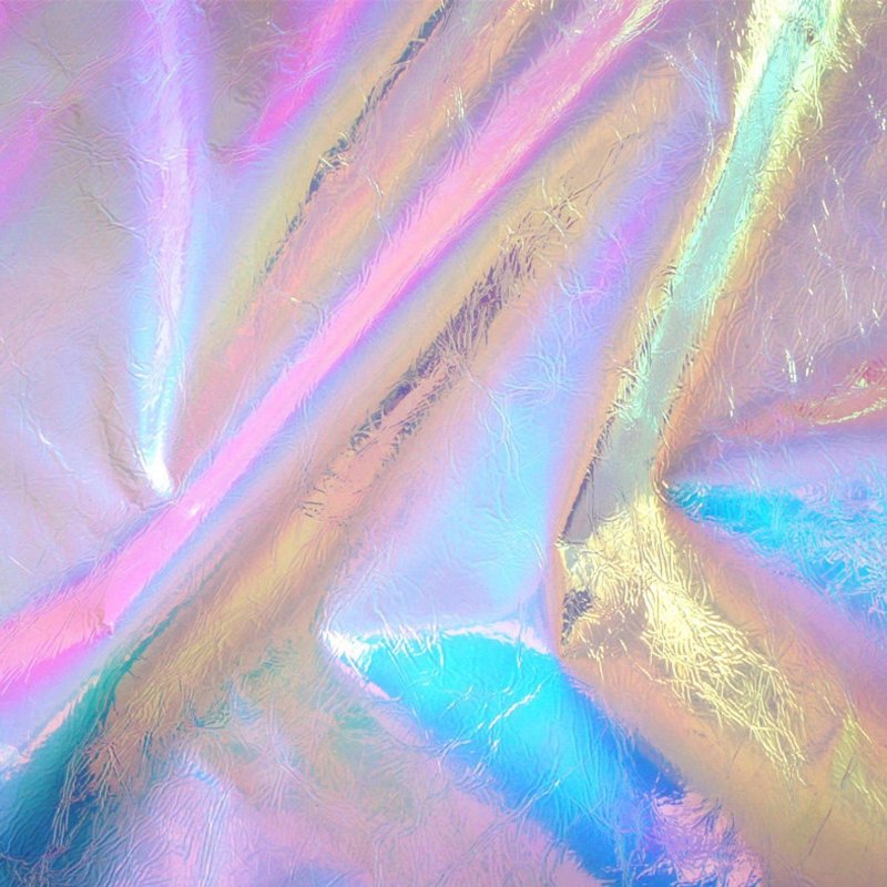 Голографическая пленка Rainbow Silver