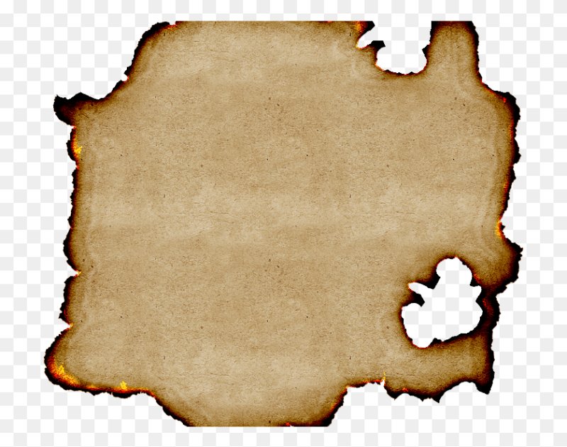 Старая обгоревшая бумага