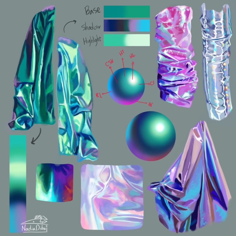 Покрас ткани референс