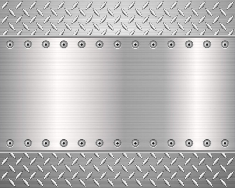 Металлическая пластина с заклепками