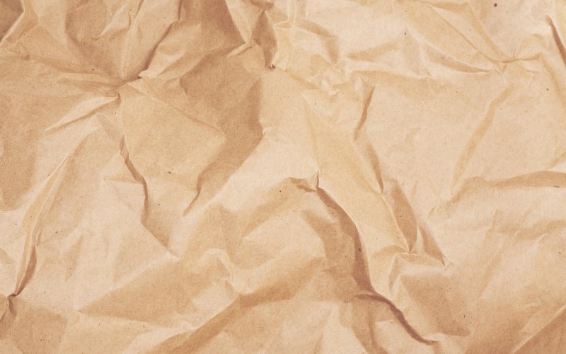 Мятая крафт бумага