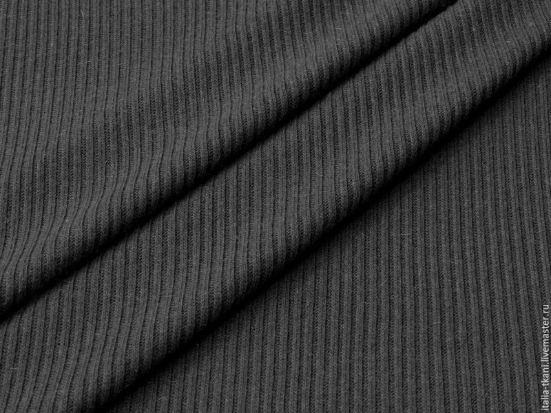 Черная трикотажная ткань