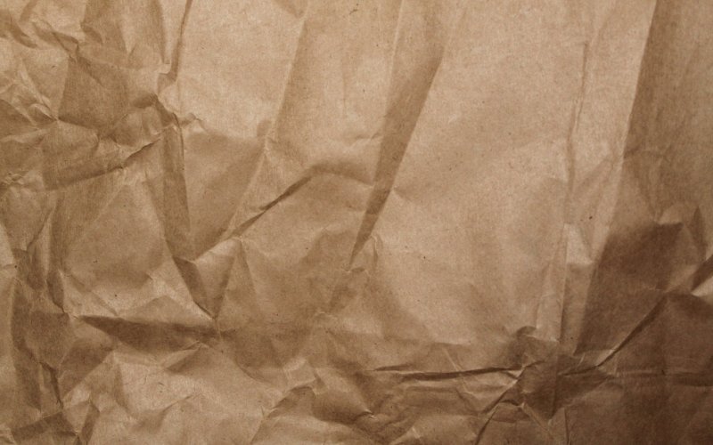 Мятая крафтовая бумага