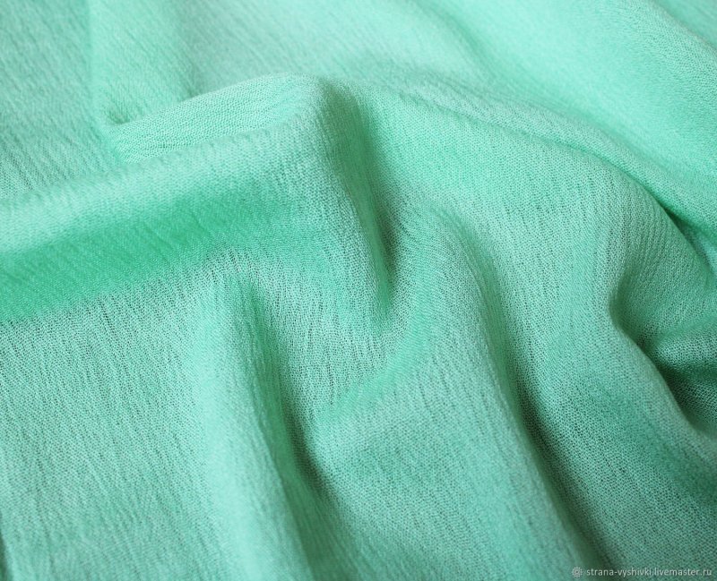 Ткань ментолового цвета