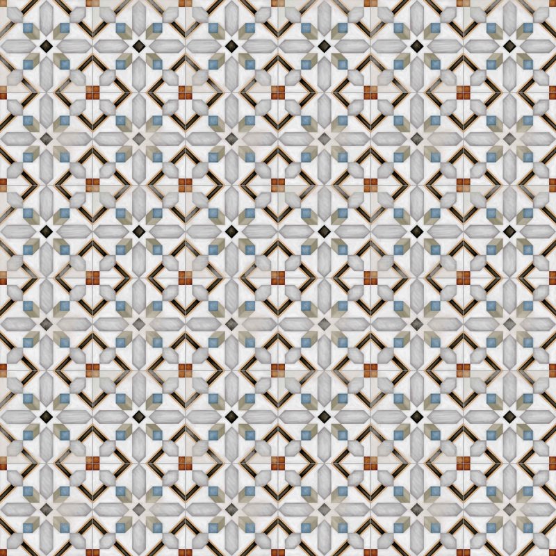 Плитка Vodevil Demel Multicolor 20x20