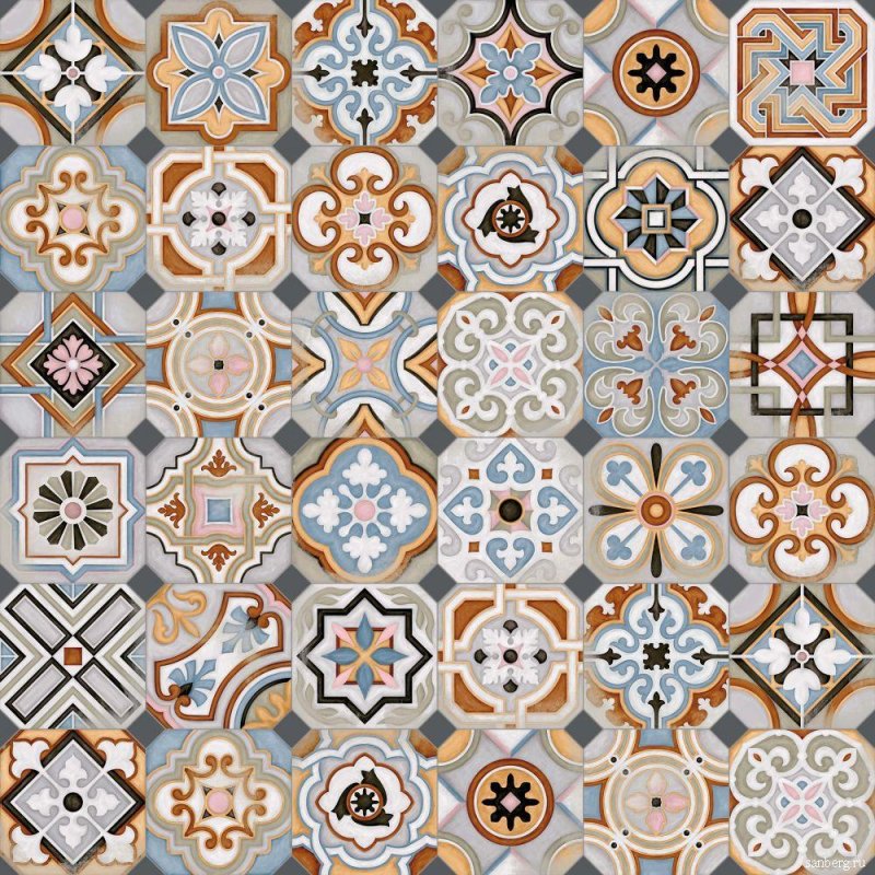 Декор Vives Vodevil Octogono MUSICHALLS Multicolor 20x20