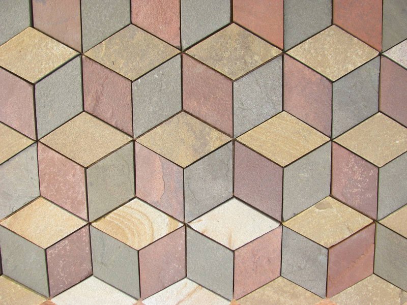 Плитка напольная ромбовидная