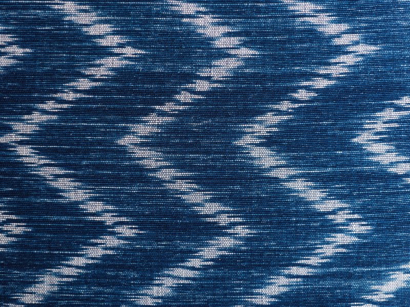 Синий орнамент ткань
