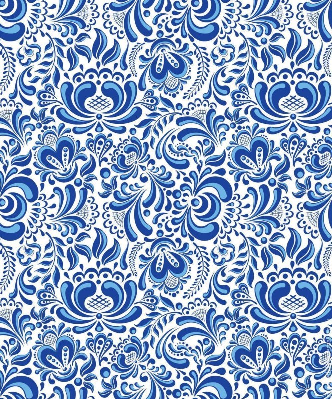 Гжель паттерн