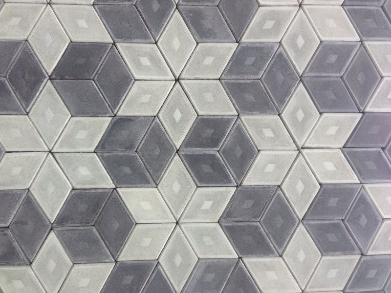 Тротуарная плитка ромб 190х330х45мм