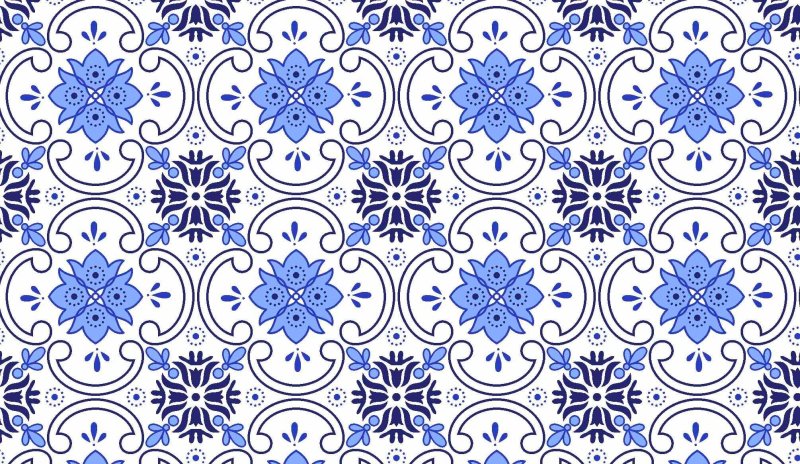 Плитка азулежу вектор