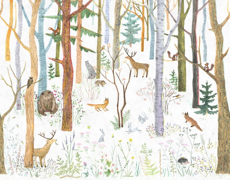 Фотообои Лесные звери в детскую