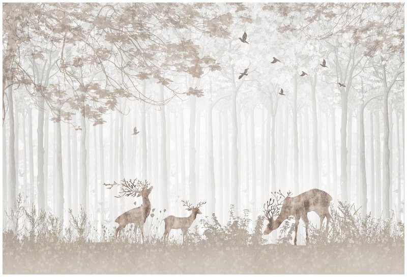 Фреска сказочный лес Аффреско