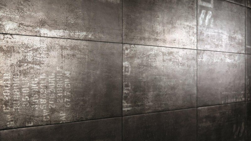 Керамогранит Apavisa под металл с серебром