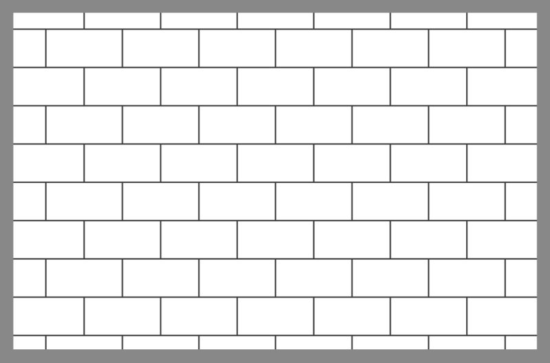 Кирпич черно белый