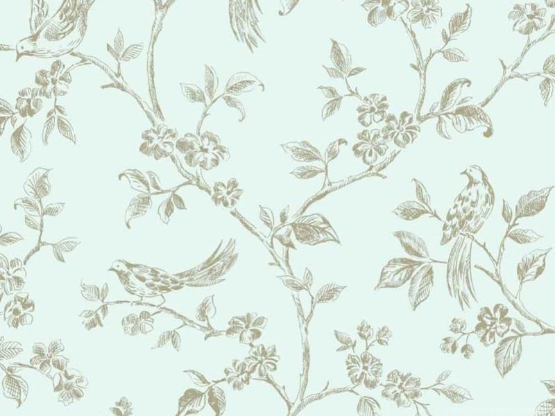 Английские обои с растительным рисунком