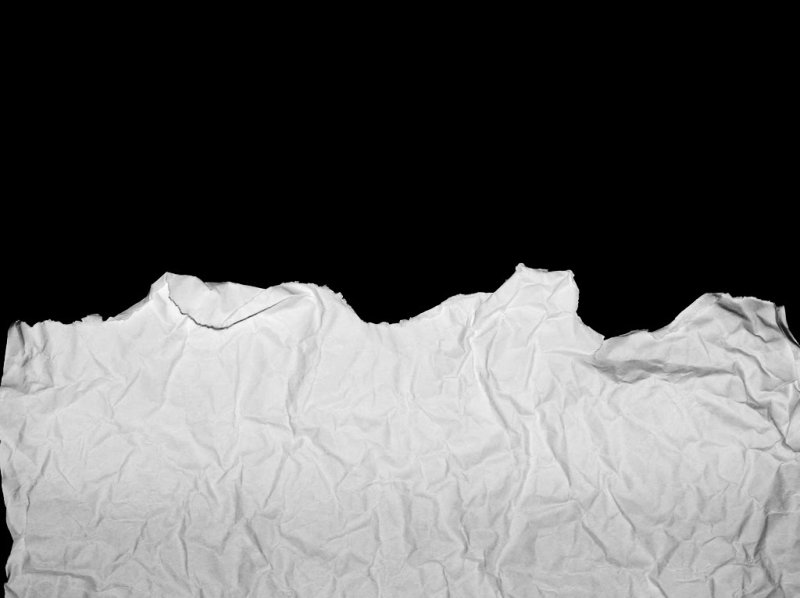 Мятая порванная бумага