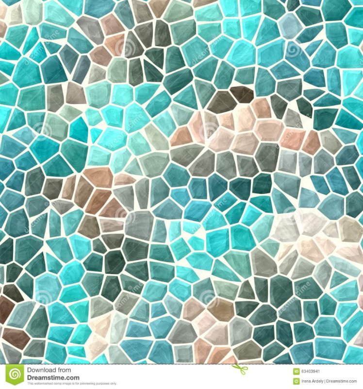 Плитка мозаика бирюзово бежевая