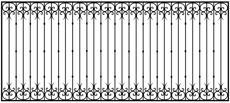 Текстура забора железного
