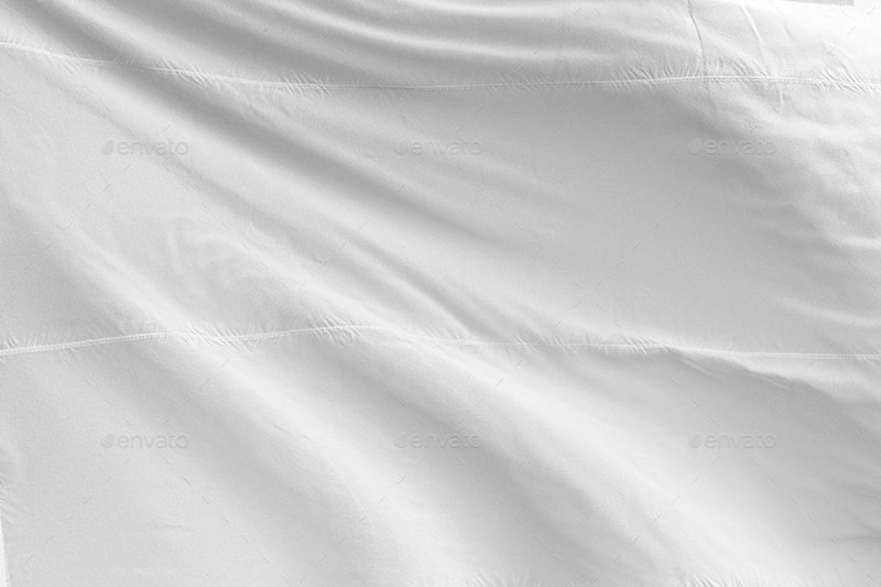 Флаг белое полотно