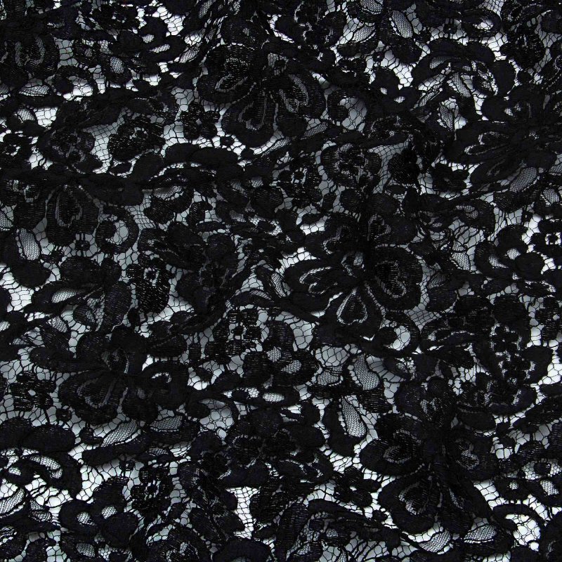 Кружево черно белое