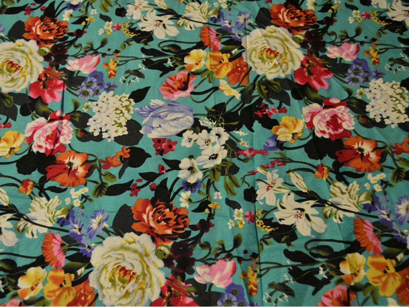 Джинсовая ткань принтованная