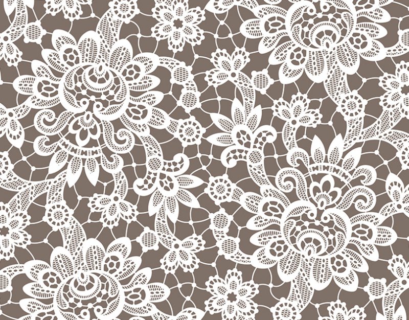 Кружева на белом фоне