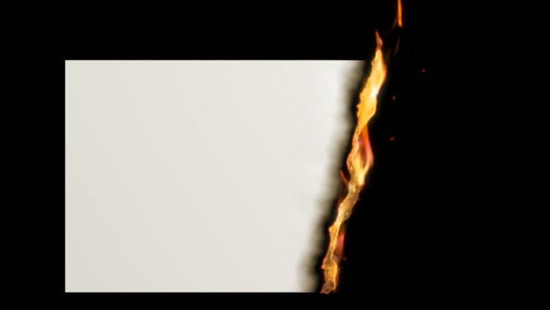 Горящая бумага