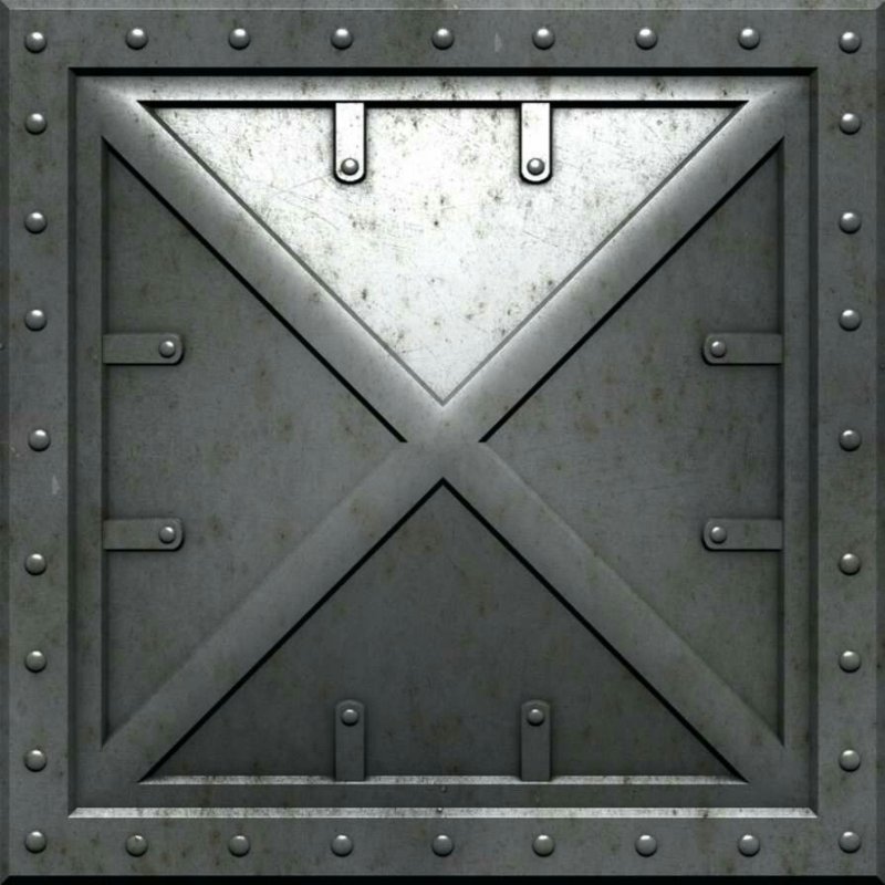 Металлическая дверь с люком