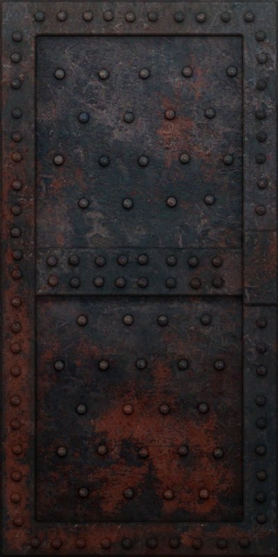 Текстура металлической ржавой двери