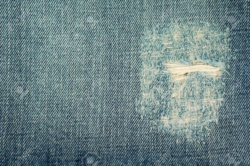 Потертый деним ткань