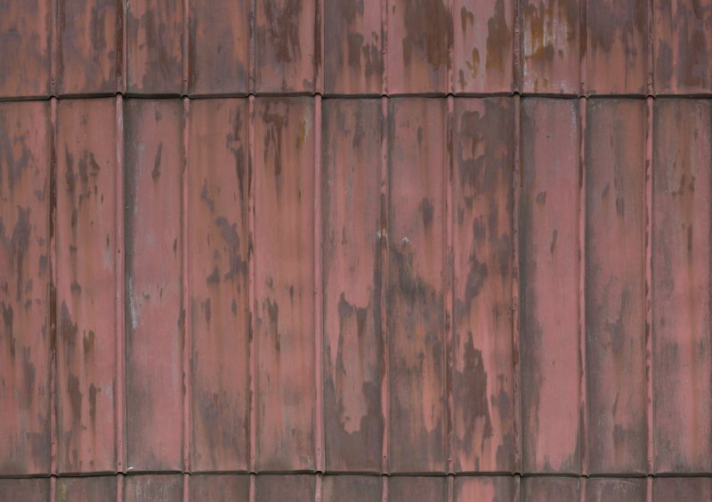 Старая металлическая кровля