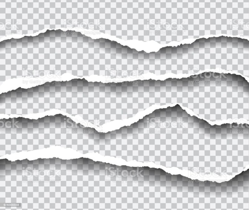 Эффект рваной бумаги