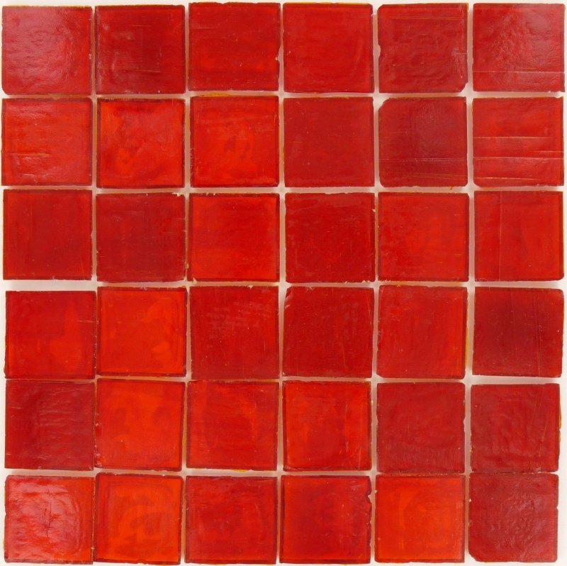 Tile 10x10 Red White