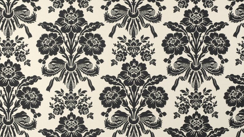 Обои с растительным орнаментом