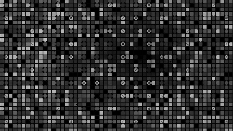 Мозаика чёрно белая