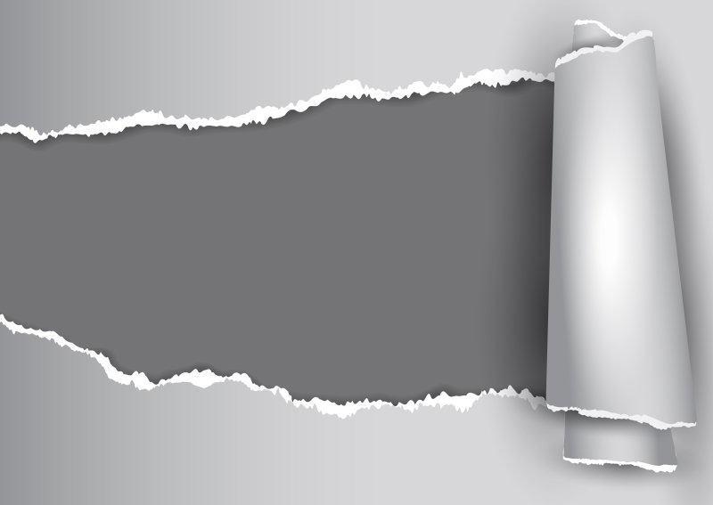 Кусок рваной бумаги