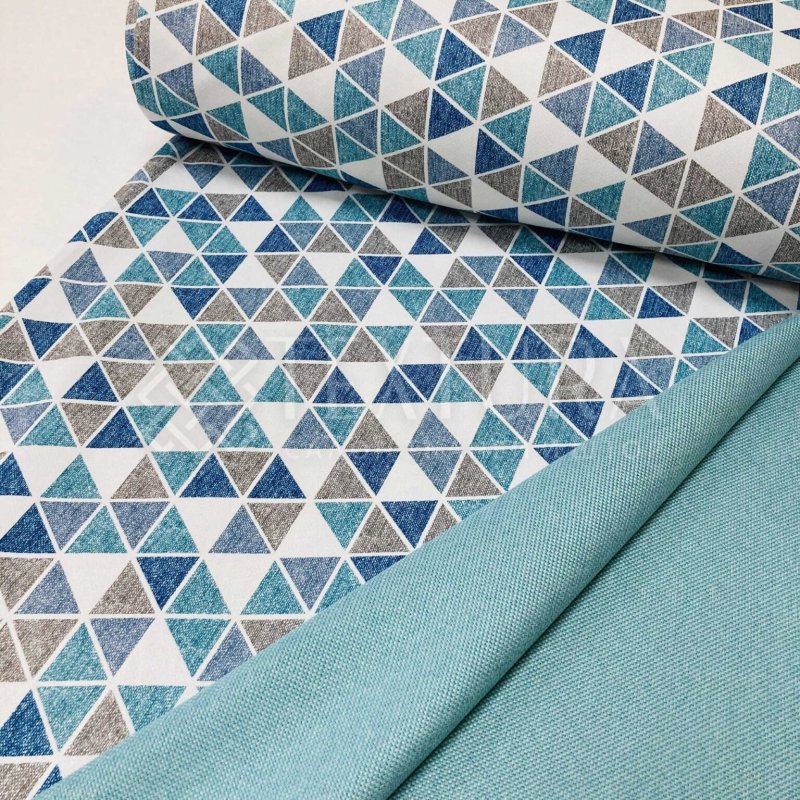 Ткань для штор треугольники