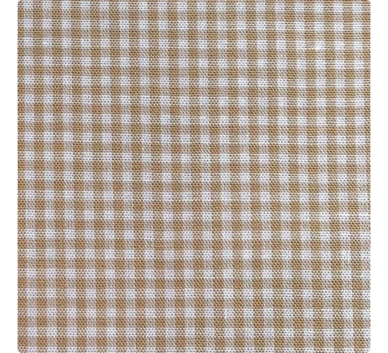 Бежевая ткань в клеточку