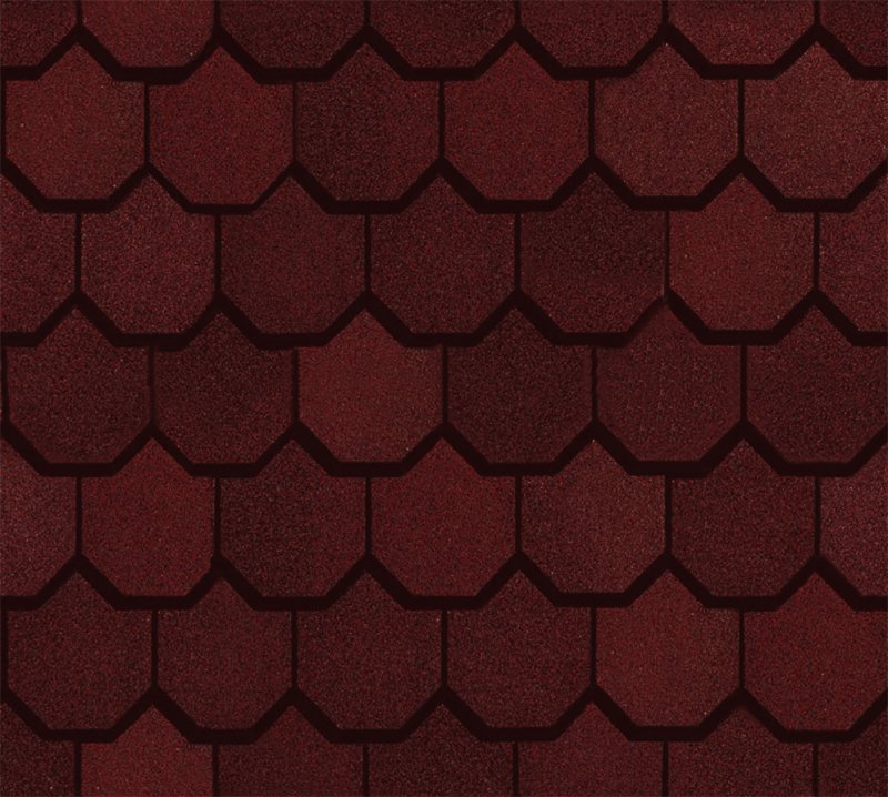 Металлочерепица бордовая