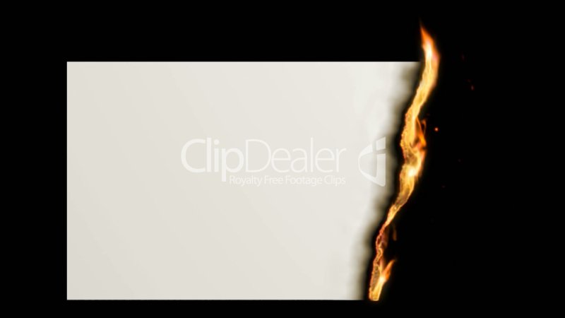 Эффект горящей бумаги