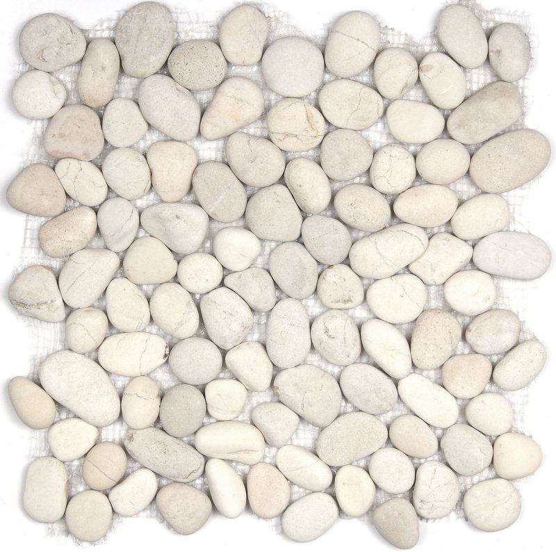 Плитка белая галька