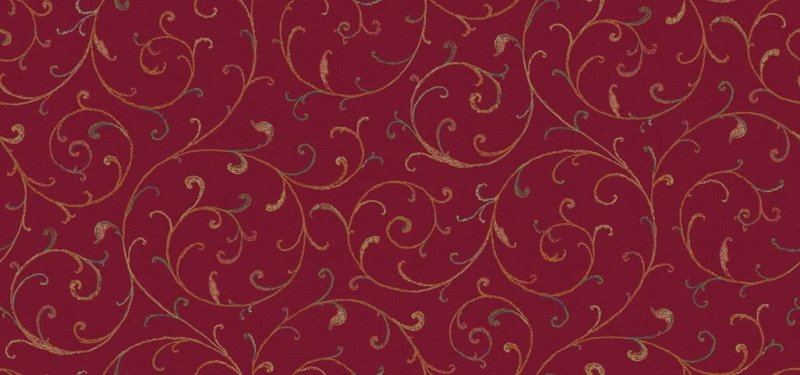 Ткань с красным орнаментом