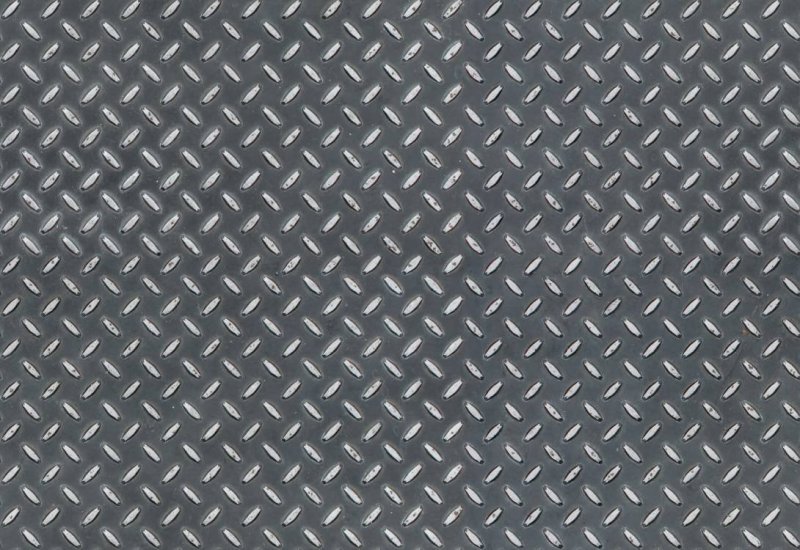 Металлический лист с чечевичным рифлением