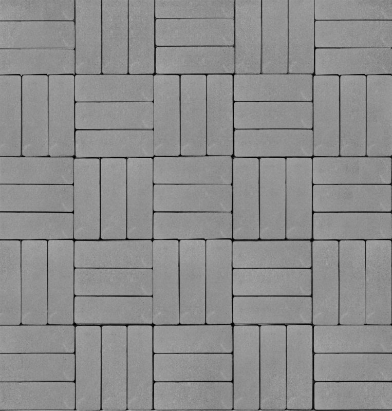 Тротуарная плитка паркет серая 300*300*30