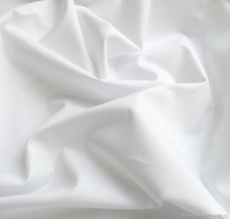 Хлопчатобумажная ткань белая