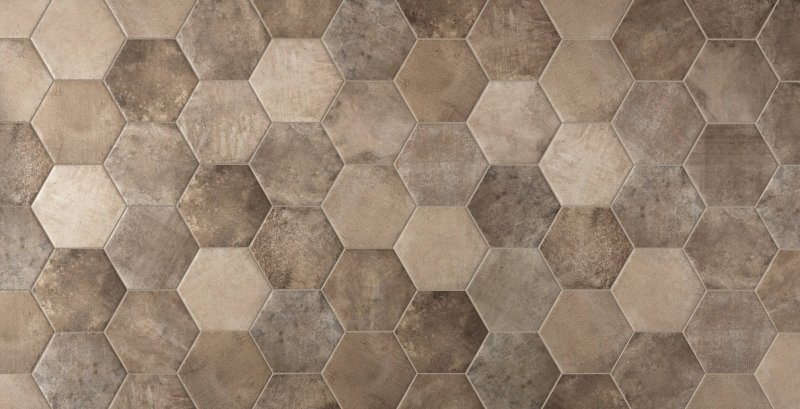 Плитка напольная Гексагон Wood Tiles 2