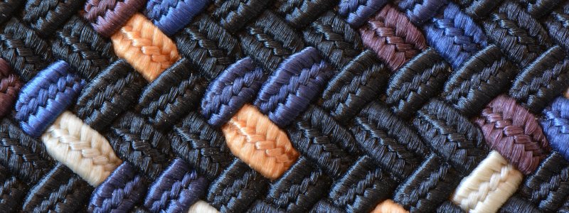 Переплетение ткани Макросъемка