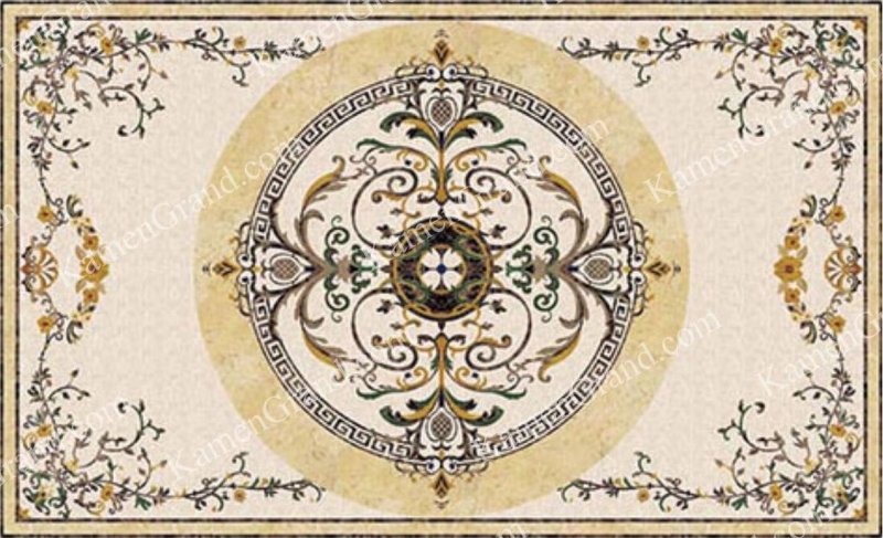 Напольная плитка с орнаментом