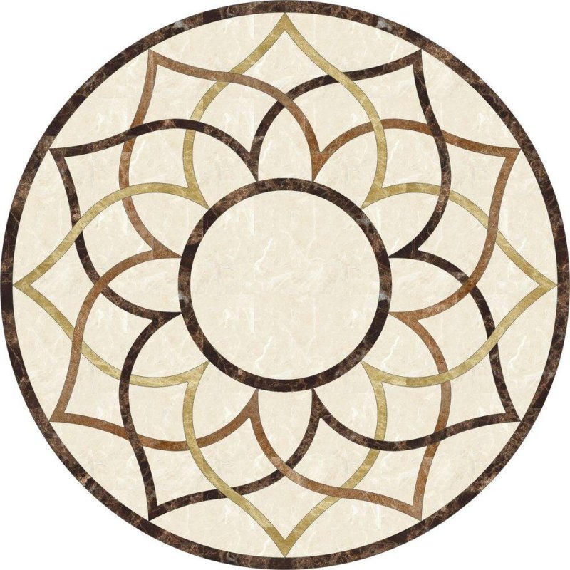 Гидрорезка керамогранита панно